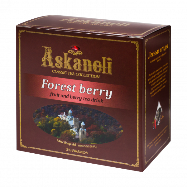 Forest berry fruit and berry tea drink